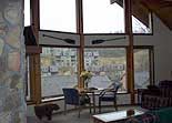 Great Room with 20-foot Picture Windows at our Vacation Rental House/Cabin.